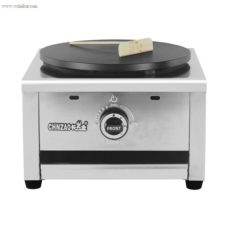 Stainless Steel Teflon Coated Natural Gas/LPG Crepe Maker Machine